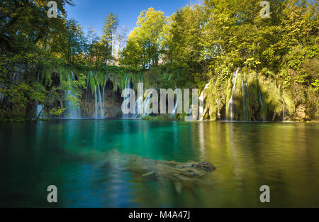 Le parc national des Lacs de Plitvice, Croatie. UNESCO World Heritage site.