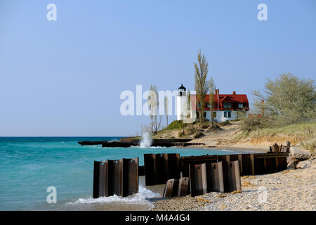 Betsie -- point phare, construit en 1858 Banque D'Images