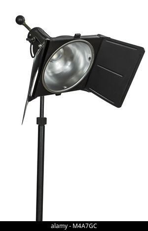 L'équipement d'éclairage de studio photo, isolé sur fond blanc Banque D'Images