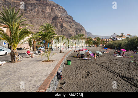 Baby beach dans la Valle Gran Rey, La Gomera Banque D'Images