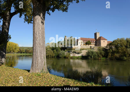Rathausburg, Lauffen am Neckar, Bade-Wurtemberg, Allemagne, Europa Banque D'Images