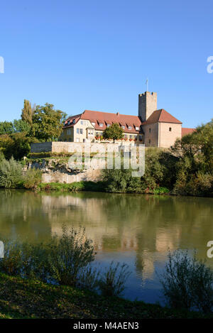 Rathausburg, Lauffen am Neckar, Bade-Wurtemberg, Allemagne, Europa Banque D'Images