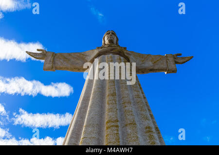 Le monument Cristo Rei de Jésus Christ - Lisbonne Portugal Banque D'Images