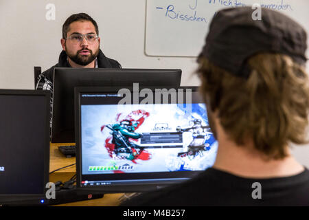 Auxilium ReLoaded est la première institution à Dortmund en Allemagne, où les médias toxicomanes reçoivent un traitement pour les jeunes. Banque D'Images