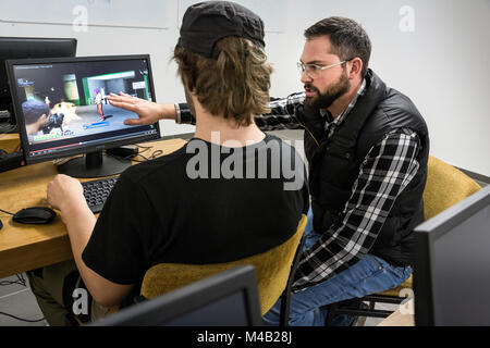 Auxilium ReLoaded est la première institution à Dortmund en Allemagne, où les médias toxicomanes reçoivent un traitement pour les jeunes. Banque D'Images