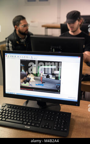 Auxilium ReLoaded est la première institution à Dortmund en Allemagne, où les médias toxicomanes reçoivent un traitement pour les jeunes. Banque D'Images