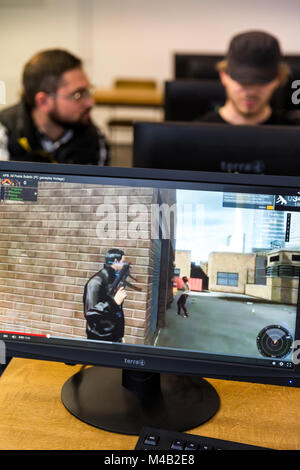 Auxilium ReLoaded est la première institution à Dortmund en Allemagne, où les médias toxicomanes reçoivent un traitement pour les jeunes. Banque D'Images