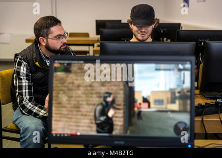 Auxilium ReLoaded est la première institution à Dortmund en Allemagne, où les médias toxicomanes reçoivent un traitement pour les jeunes. Banque D'Images