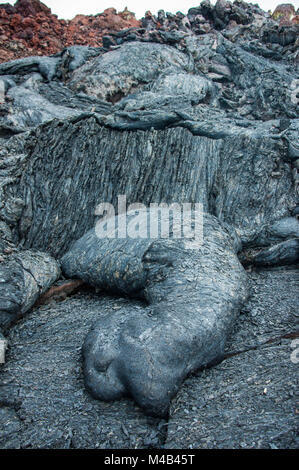 Lave froide après une éruption du volcan Tolbachik,Russie,Kamchatka Banque D'Images