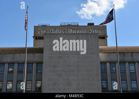 Le Dallas Morning News building au Texas Banque D'Images