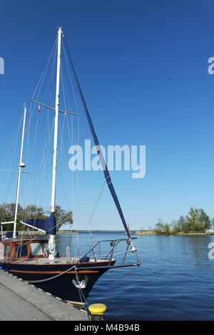 Bateau à voile au lagoon Banque D'Images