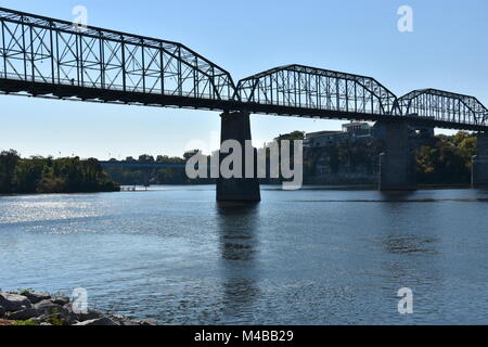 Walnut Street Bridge à Chattanooga, Tennessee Banque D'Images