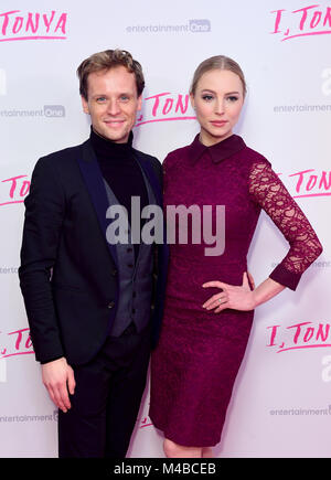 Max et Maria Hanretty Chantal John au cours de l'UK premiere de JE, Tonya, tenue à l'Curzon Mayfair, Londres. Photo date : Jeudi 15 février 2018. Voir PA story SHOWBIZ Tonya. Crédit photo doit se lire : Ian West/PA Wire Banque D'Images