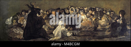 Francisco de Goya - révisionnisme, ou le sabbat des sorcières Banque D'Images