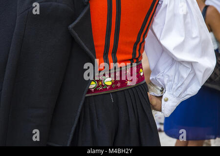 Costume traditionnel sarde Banque D'Images