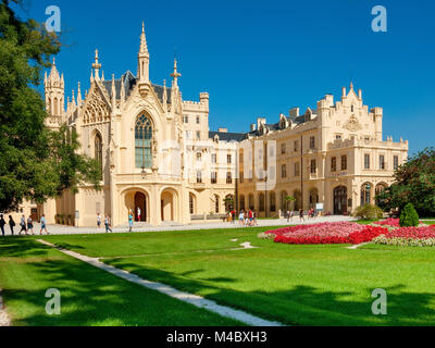 Lednice Palace, ancienne résidence d'été du Liechtenstein, domaine de Lednice-Valtice, Moravie du Sud, République Tchèque, Europe Banque D'Images