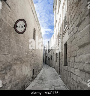 Malte - rues de Mdina Banque D'Images