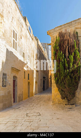 Malte - rues de Mdina Banque D'Images