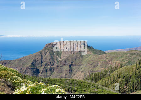 La Fortaleza, un célèbre tableland sur La Gomera Banque D'Images