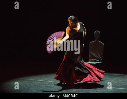 Londres, Royaume-Uni - 15 février 2018 - Maria Pagés Compania présent Yo Carmen au Sadler's Wells Theatre dans le cadre du Festival de Flamenco de Londres. Credit : Danilo Moroni/Alamy Live News Banque D'Images