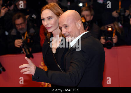 Berlin, Allemagne. 15 Février, 2018. Andrea Sawatzki et Christian Berkel assistant à l 'Isle of Dogs' première mondiale au 68e Festival International du Film de Berlin Berlinale Berlinale 2018 / au Palais le 15 février 2018 à Berlin, Allemagne. Credit : Geisler-Fotopress/Alamy Live News Banque D'Images