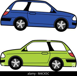 L'image d'un profil compact vue libre. Illustration de Vecteur