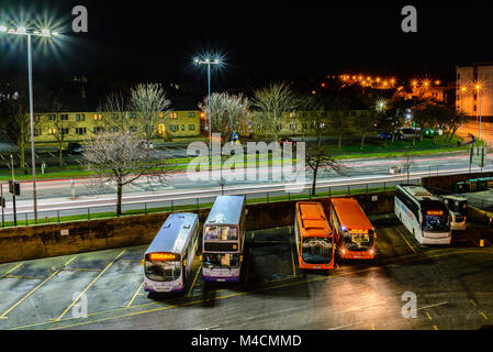 La gare routière de Huddersfield, Upperhead Row, Huddersfield, West Yorkshire, Royaume-Uni Banque D'Images