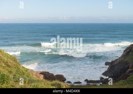 Joaquina plage à Florianopolis, Santa Catarina, Brésil. Banque D'Images