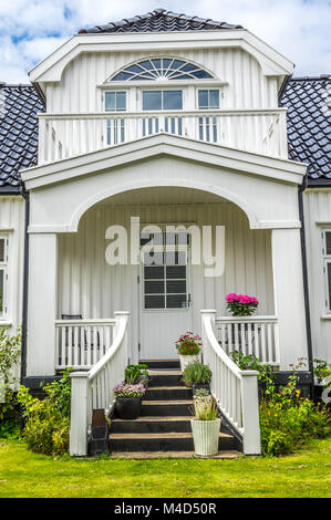 Petite ville de Mandal en Norvège Banque D'Images