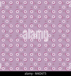 Motif floral transparent Banque D'Images