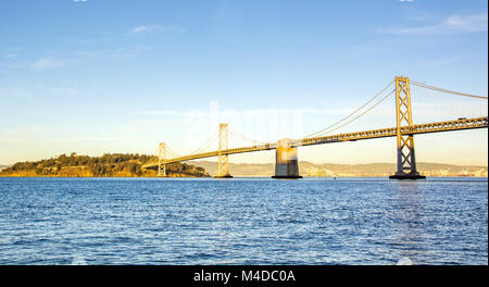 Bay Bridge à San Francisco Banque D'Images