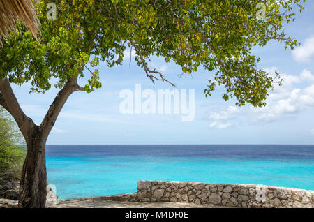 Le magnifique Grand Knip plage des Caraïbes Banque D'Images