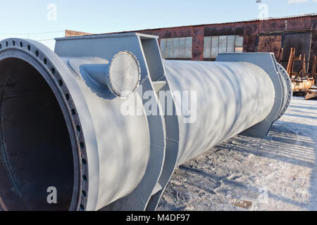 Boîtier de l'échangeur thermique en tôle d'acier Banque D'Images