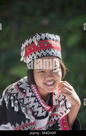 Thaïlande CHIANG RAI DOI TUNG AKHA HILL TRIBE Banque D'Images