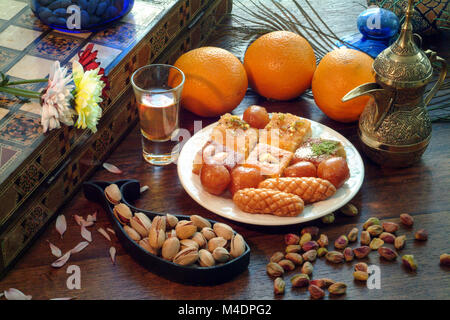 Variété de bonbons arabes du MiddlevEastern Banque D'Images