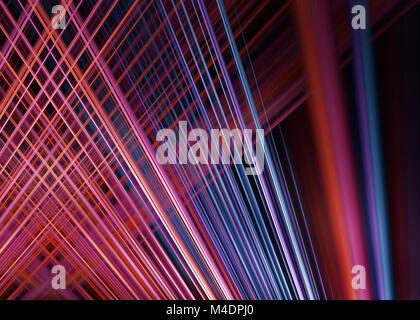 Lumière rouge et bleu fond Sentiers Banque D'Images