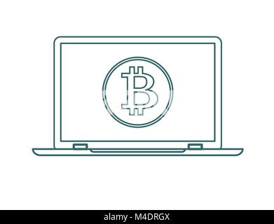 Cryptocurrency, technologie télévision Stock vector illustration. Illustration de Vecteur