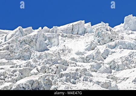 LA KHARO Glacier au Tibet Chine Banque D'Images