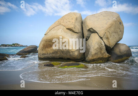 Arrecifes Plage, Parc national naturel de Tayrona, Colombie Banque D'Images