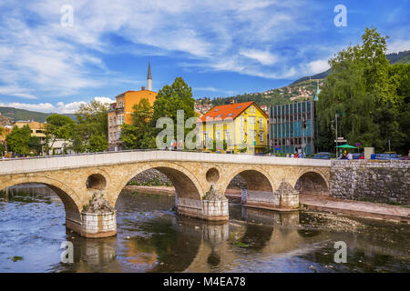 Pont latin à Sarajevo, Bosnie et Herzégovine Banque D'Images