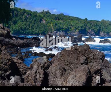 Laupahoehoe Beach Park, New York Banque D'Images