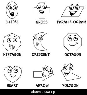 Pour colorier les formes géométriques Banque D'Images