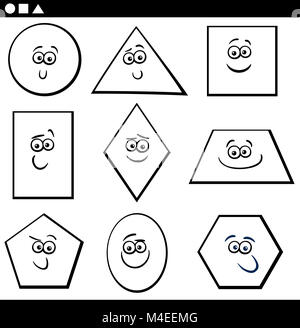 Formes géométriques de base pour colorer Banque D'Images