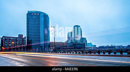 Grand Rapids michigan city skyline et scènes de rue Banque D'Images