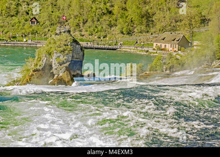 Chutes du Rhin Neuhausen près de Schaffhausen, Suisse Banque D'Images