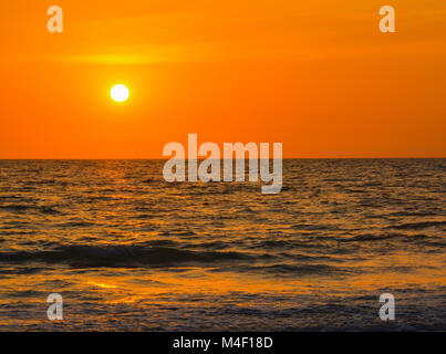 Coucher de soleil sur le golfe du Mexique Banque D'Images