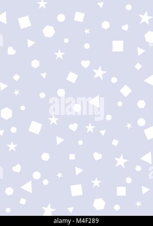 Modèle transparent avec forme d'étoile, triangle, carré, hexagonale, circulaire pour la décoration et l'arrière-plan Illustration de Vecteur