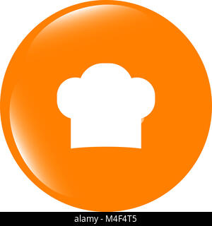 Chef hat signer l'icône. Symbole de la cuisine. Cuisiniers hat Banque D'Images
