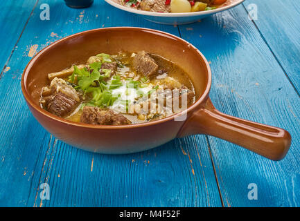 Abgousht Bozbash - Ragoût d'agneau avec les pois chiches. Banque D'Images