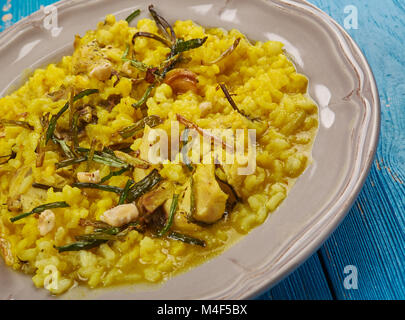 Kozhikodan Malabar Chiken biryani, style du Kerala Banque D'Images